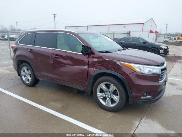  Salvage Toyota Highlander