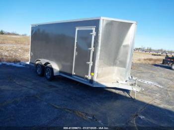  Salvage Alcom Trailers 7x16 Enclosed Cargo