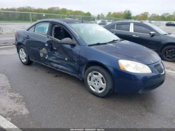  Salvage Pontiac G6