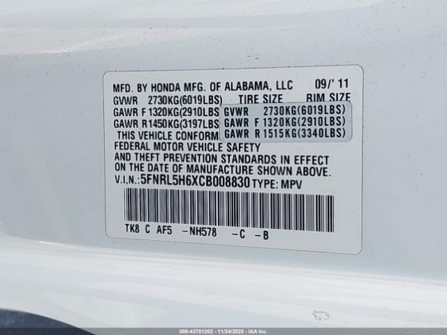 Honda Odyssey Ex-l Image 7