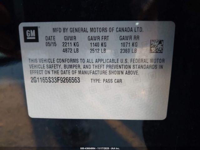 Chevrolet Impala 2lz Image 14